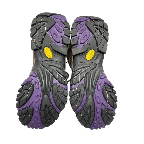 Merrell 💜 Women's Moab Mid Ventilator Purple Suede Mesh Vibram US Size 9M - Picture 9 of 9